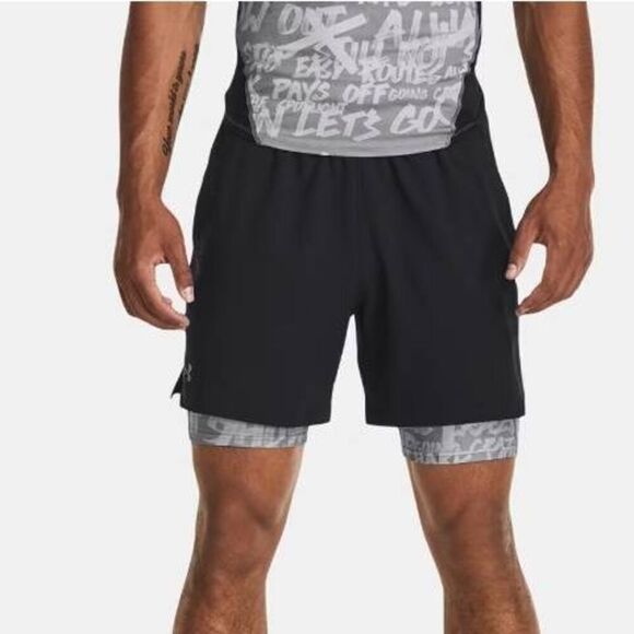 Under Armour Heat Gear Message Compression Shorts -B - Picture 5 of 6